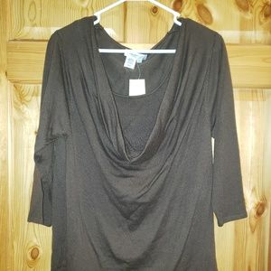 NWT Coldwater Creek Sweater Duet 2 in 1 Large